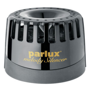 Product: black Parlux Melody Silencer hairdryer attachment