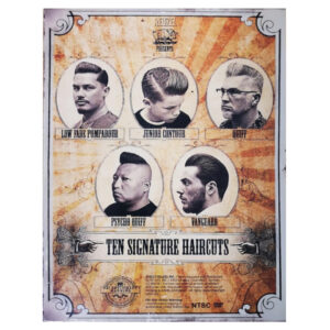 Product: The House of Reuzel Presents: Ten Signature Haircuts from Schorem Haarsnijder en Barbier DVD case - back