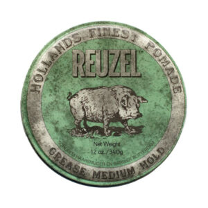 Product: Reuzel Green Pomade Grease Medium Hold 340g tin - barbering size